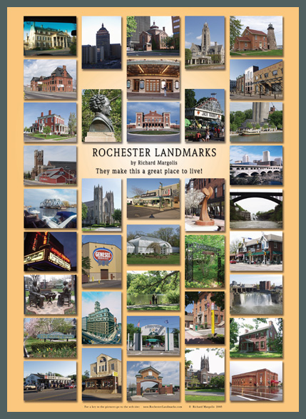The Rochester Landmarks Poster (20"x28")