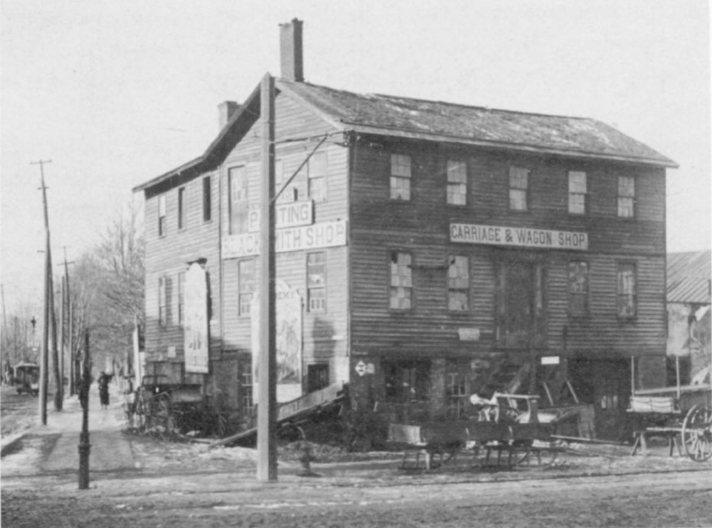 The Fankfort Tavern was located at the corner of Lake and Lyell Avenues. [PHOTO: Local History Division, Rochester Public Library.]