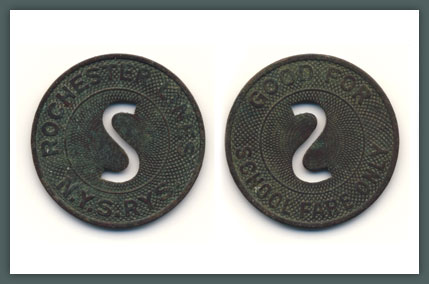 Token, Rochester Transit Corporation, 1932-1938